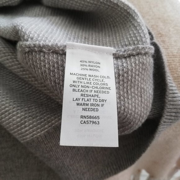 Nordstrom Grey Wool Long Sleeve Sweater Size 2XL NWOT - Picture 7 of 9